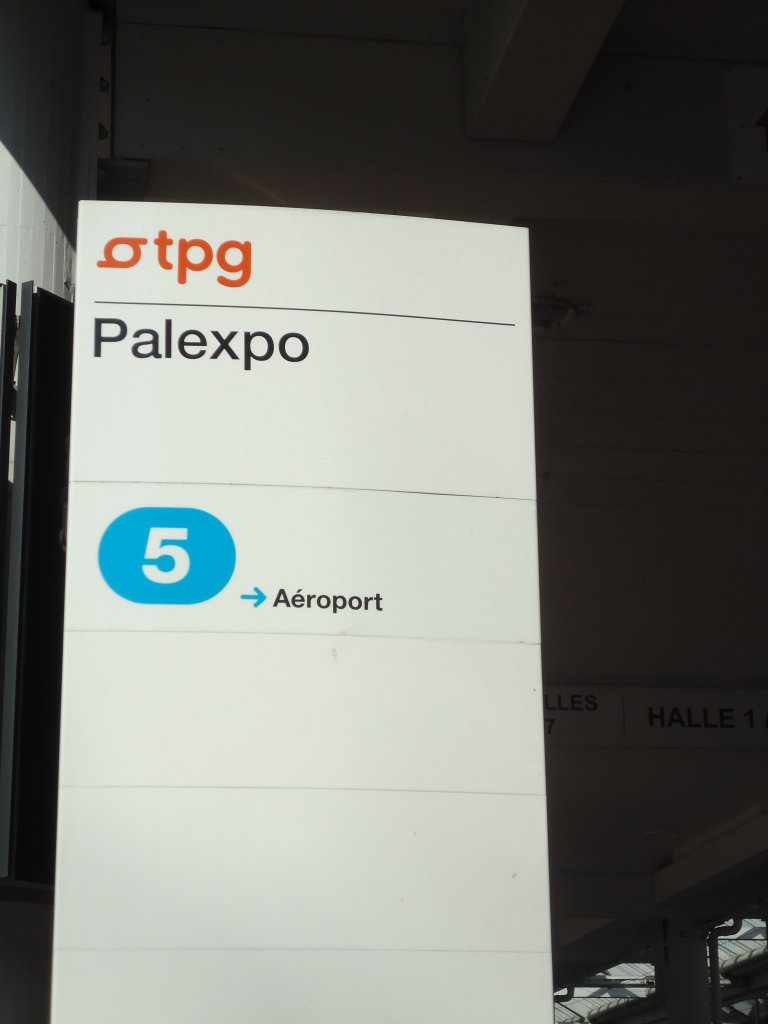 (132'844) - TPG-Haltestelle - Gen�ve, Palexpo - am 10. M�rz 2011