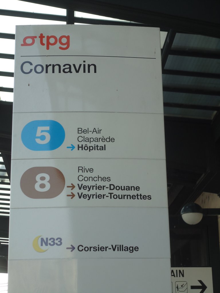 (132'953) - TPG-Haltestelle - Gen�ve, Cornavin - am 10. M�rz 2011