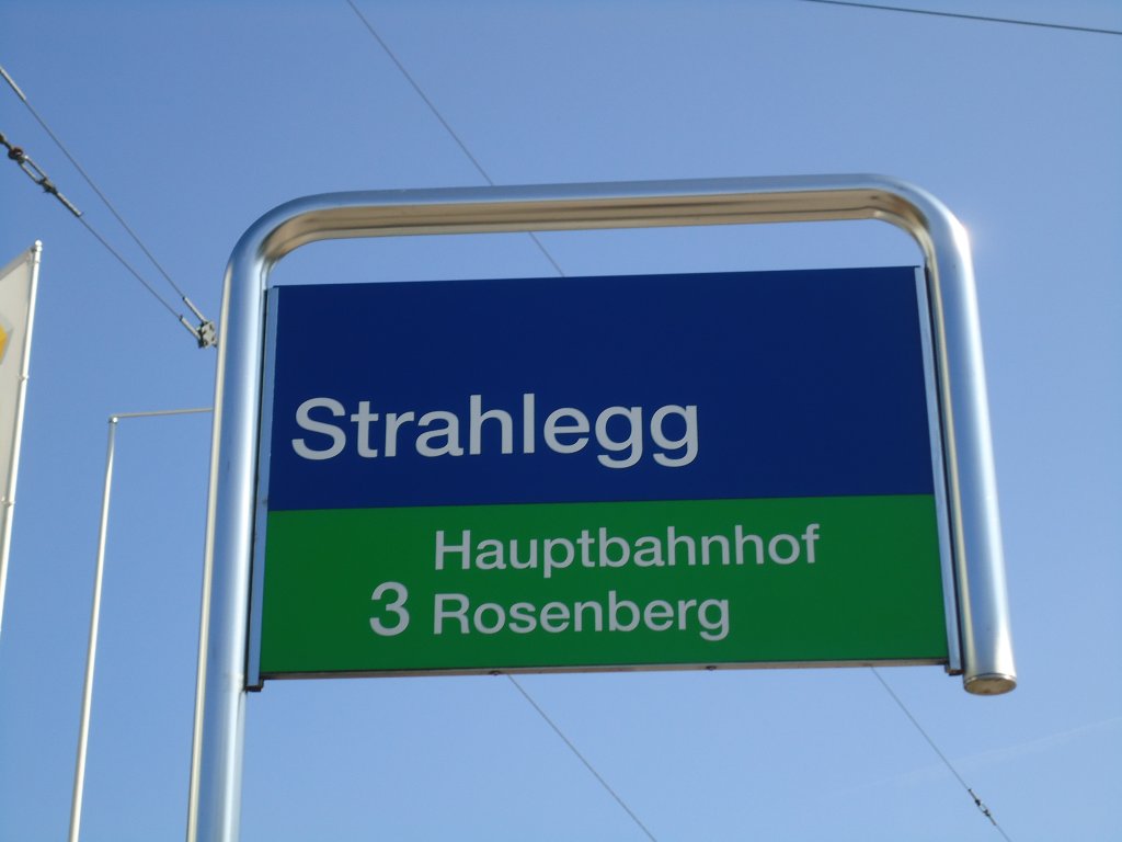 (133'138) - SW-Haltestelle - Winterthur, Strahlegg - am 20. M�rz 2011