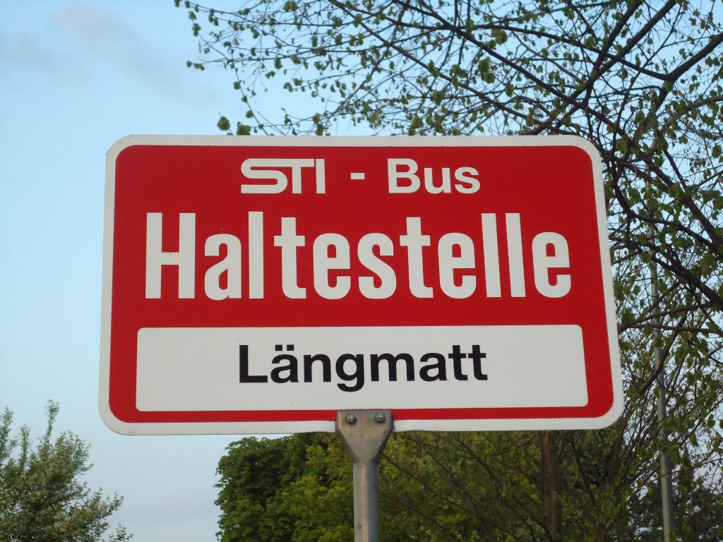 (133'317) - STI-Haltestelle - Thun, L�ngmatt - am 16. April 2011