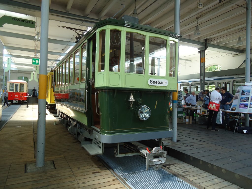 (133'456) - ZOeS-Tram - Nr. 1 - am 25. April 2011 in Z�rich, Trammuseum