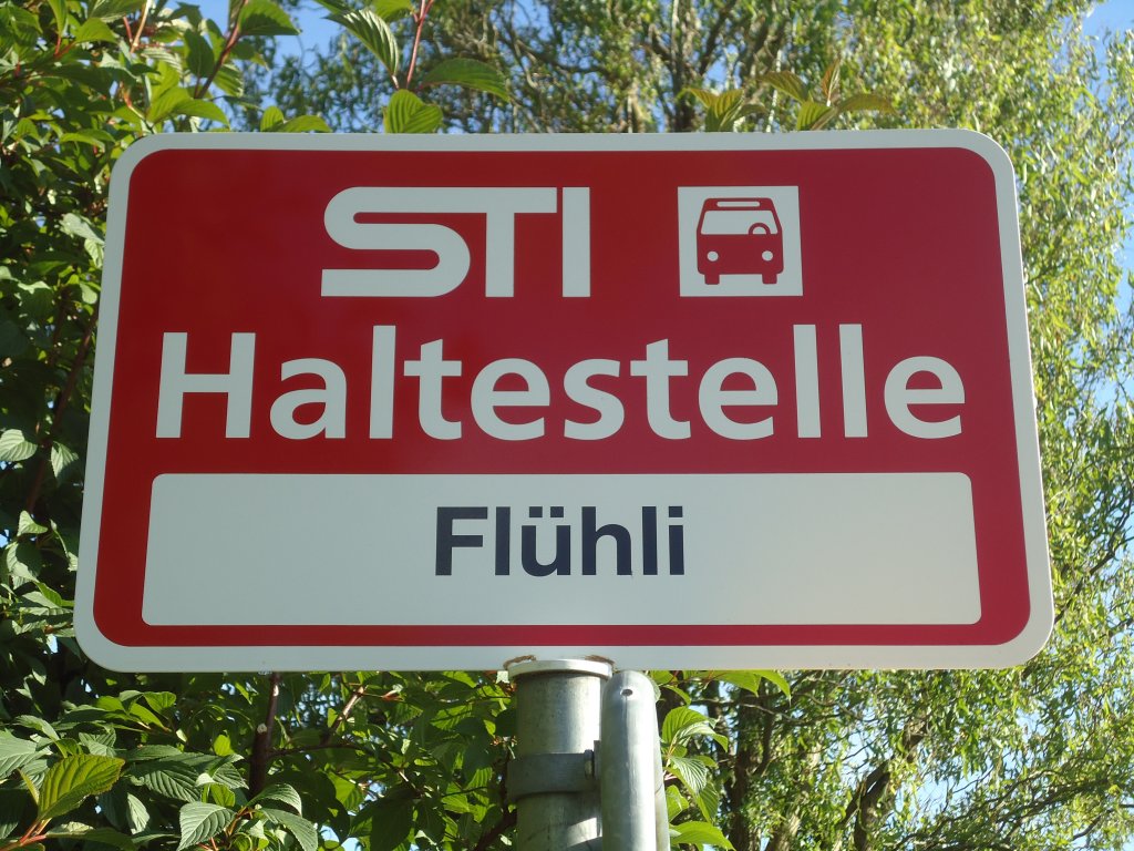 (133'917) - STI-Haltestelle - Steffisburg, Fl�hli - am 29. Mai 2011