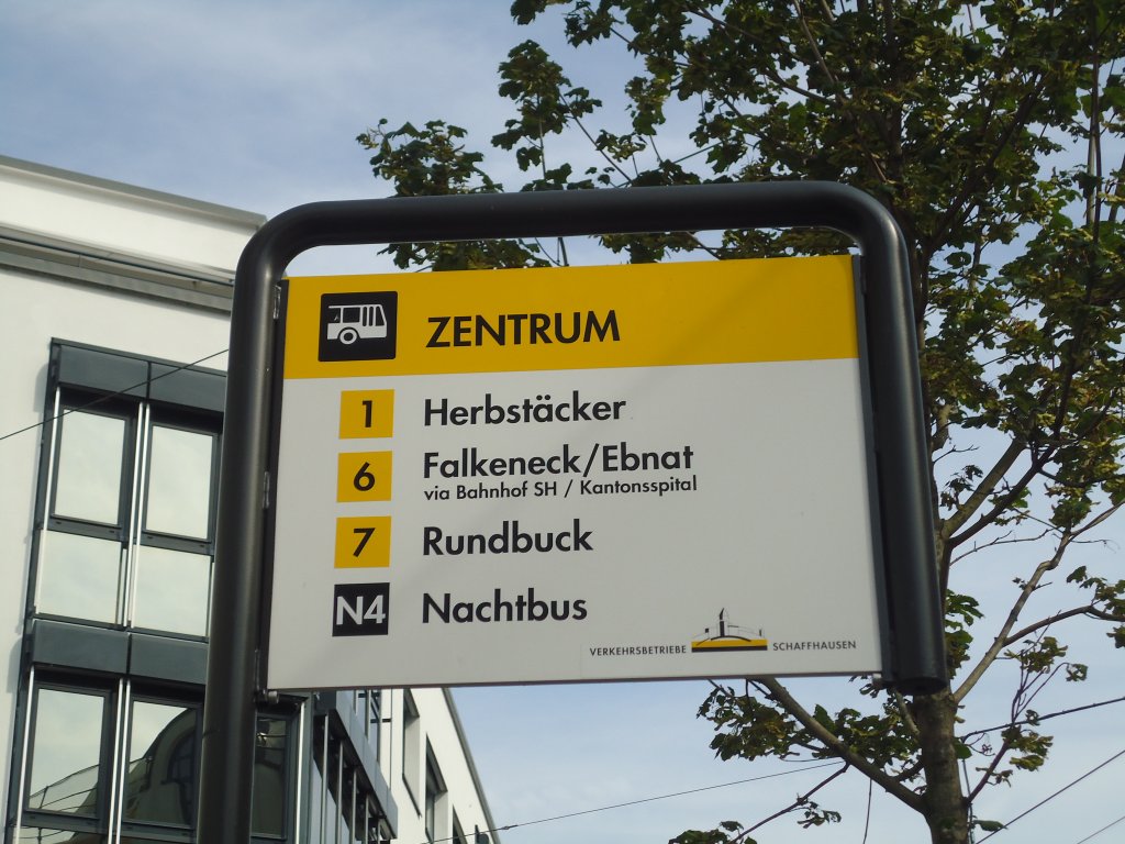 (136'159) - VBSH-Haltestelle - Neuhausen, Zentrum - am 25. September 2011
