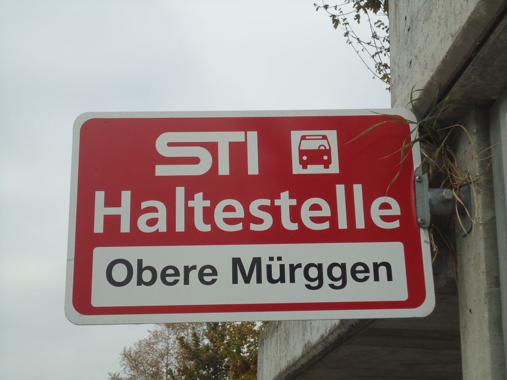 (136'621) - STI-Haltestelle - Fahrni, Obere M�rggen - am 17. Oktober 2011