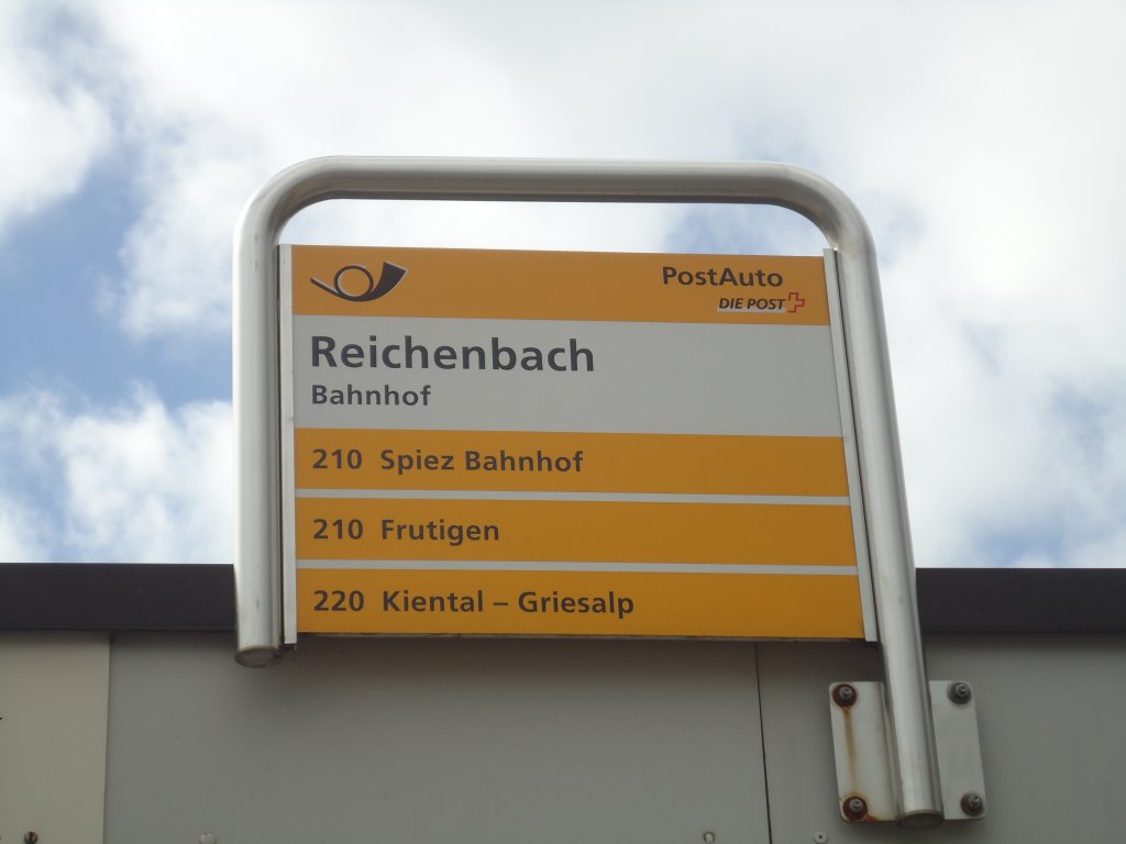 (138'478) - PostAuto-Haltestelle - Reichenbach, Bahnhof - am 6. April 2012