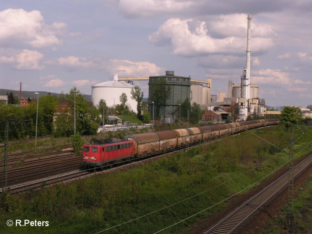 140 671-9 durchfhrt Regensburg mit ein CRL Autozug. 03.05.08