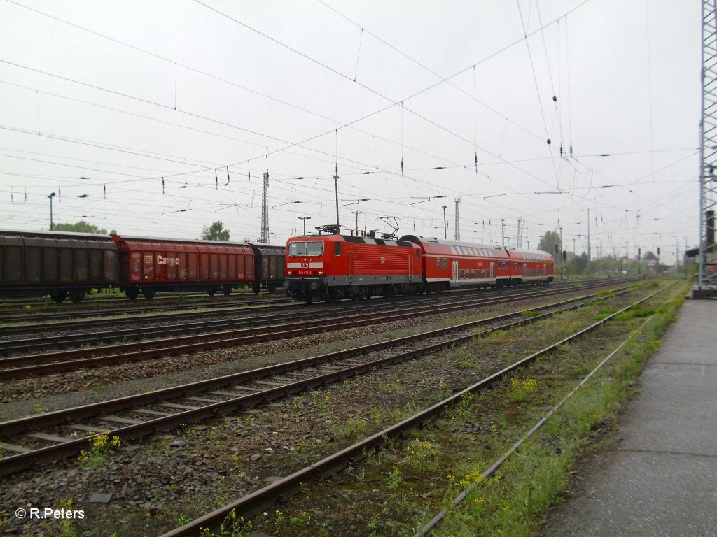 143 809-2 mit RB11 Frankfurt/Oder in Eisenhttenstadt. 13.05.10