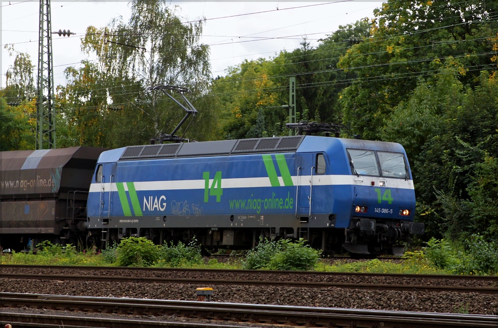 145 086 (NIAG 14) mit Kohlenpark am 29.09.12 in Koblenz Ltzel