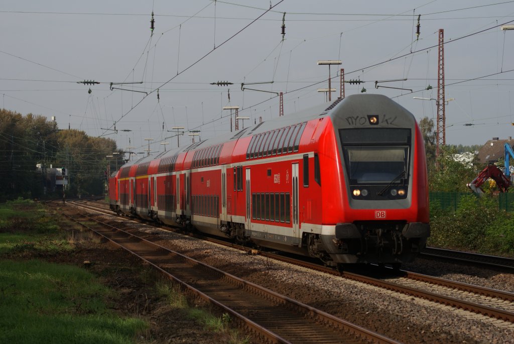 146 024-5 mit dem RE 1 nach Aachen als Umleiter in Hilden am 07.10.2010