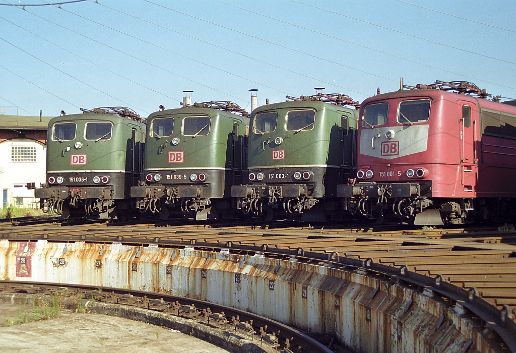 151'er-Parade im Bh Nrnberg Rbf, 18.07.1999