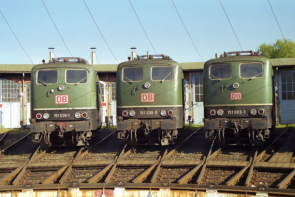 151'er-Parade im Bh Nrnberg Rbf am 18.07.1999