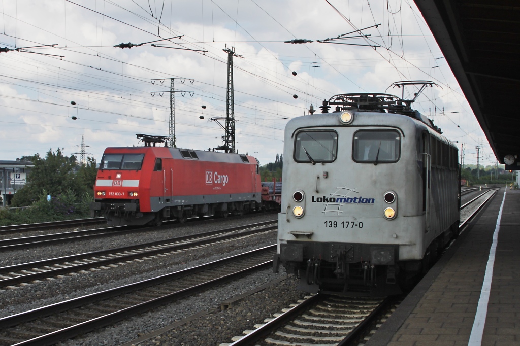 152 033 und 139 177 am 04.09.10 in Hamm