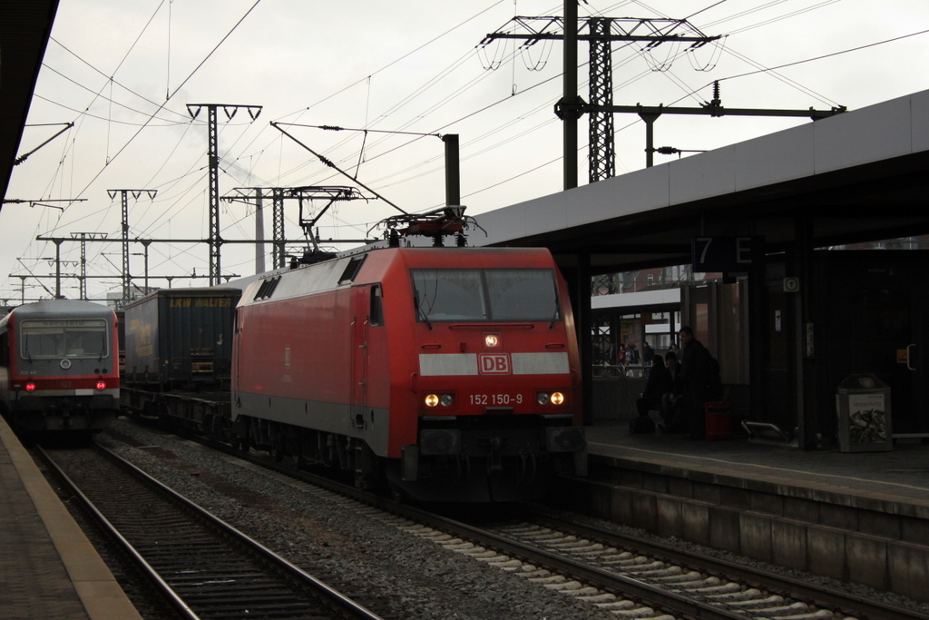 152 150 mit Gterzug am 13.02.11 in Fulda