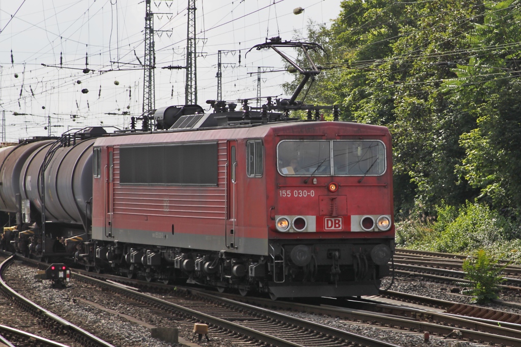 155 030 durchfuhr am 04.09.10 Hamm Hbf