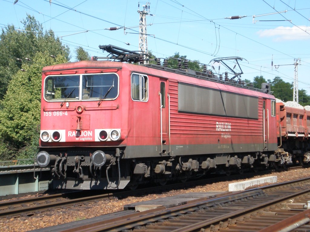 155 066 in Elsterwerda, 23.07.2012.