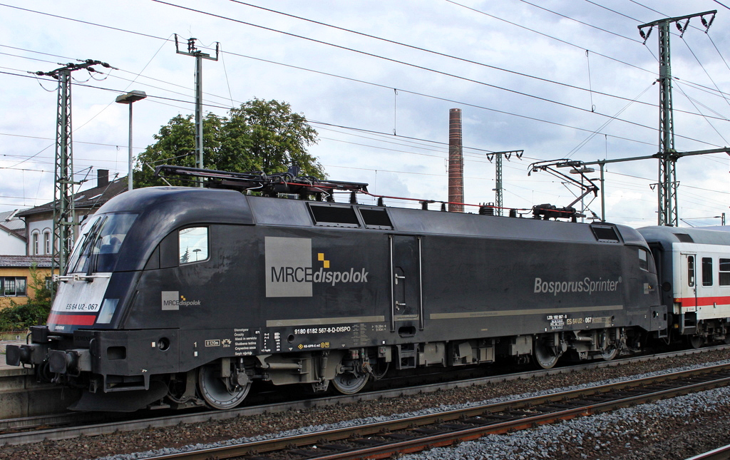 182 567 mit IC 2082 Knigssee nach Lneburg am 05.09.11 in Fulda