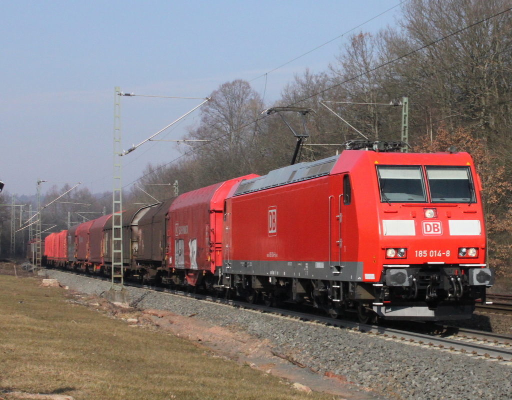 185 014-8 mit Gterzug am 05.03.11 in Vollmerz