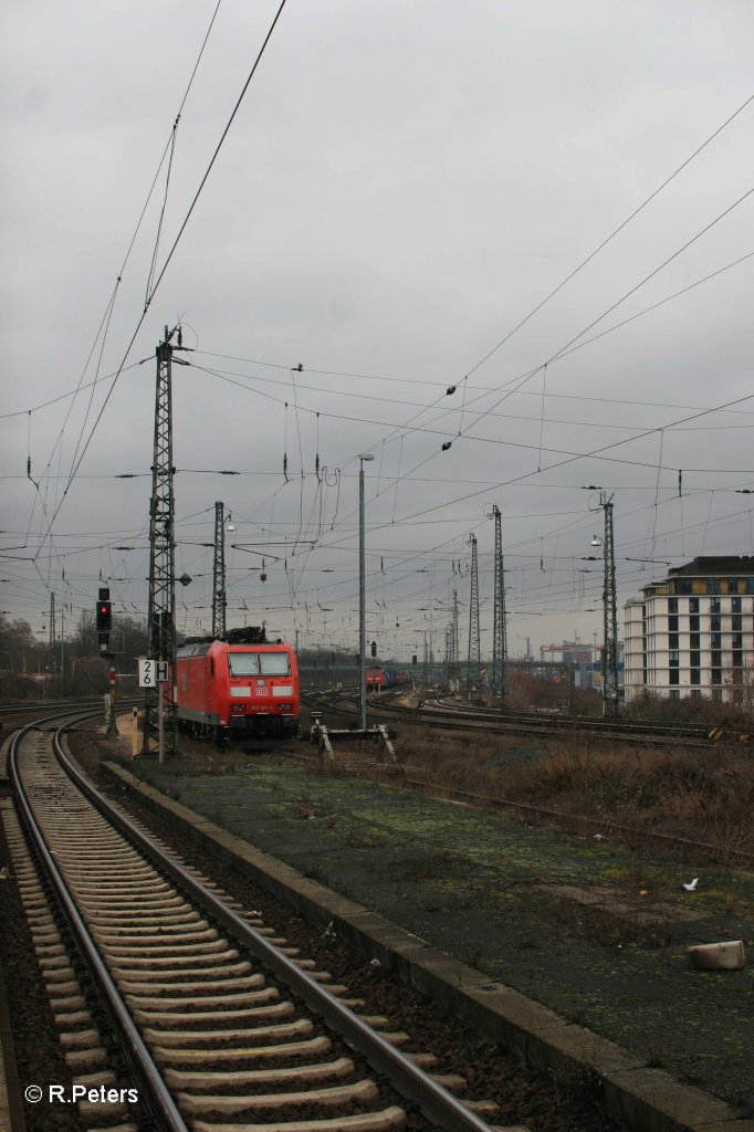 185 148-4 abgestellt in Frankfurt/Main Ost. 18.02.12