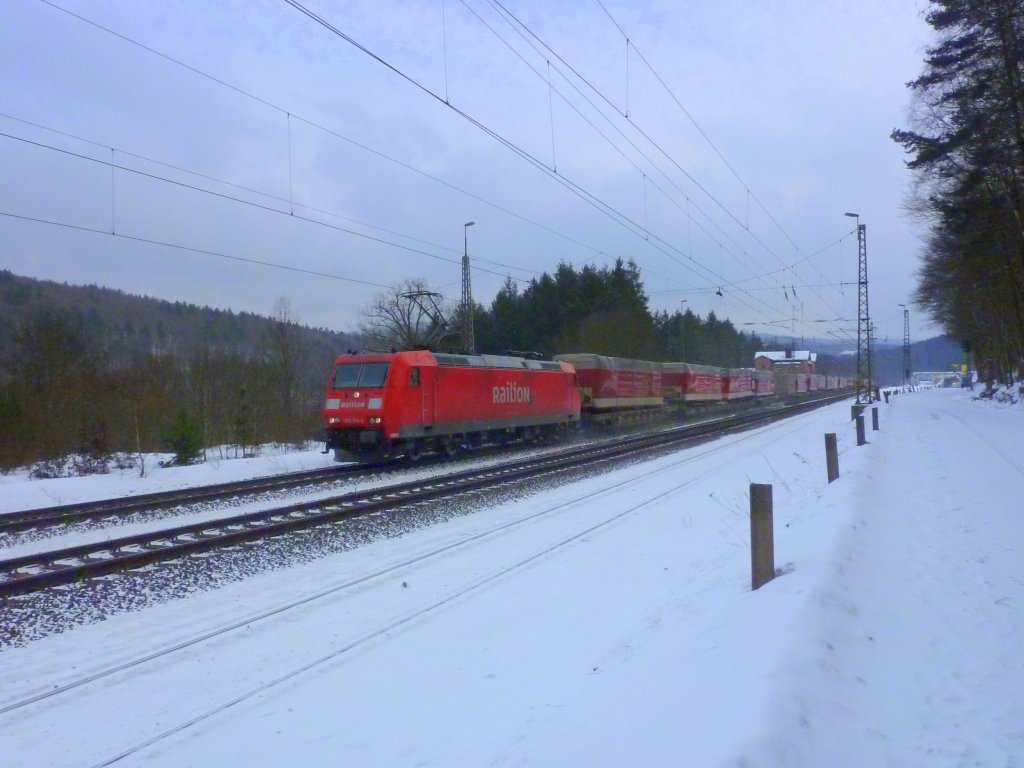 185 174-0 mit Gterzug am 14.02.10 in Jossa