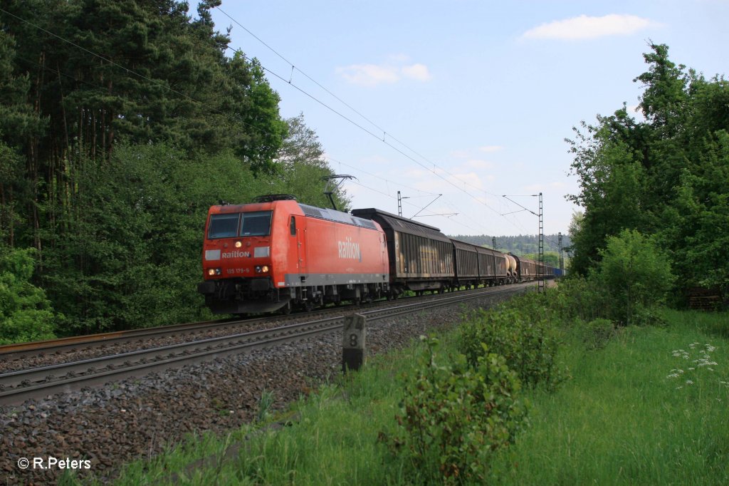 185 179-9 mit gemischten Gterzug bei Postbauer-Heng. 13.05.11