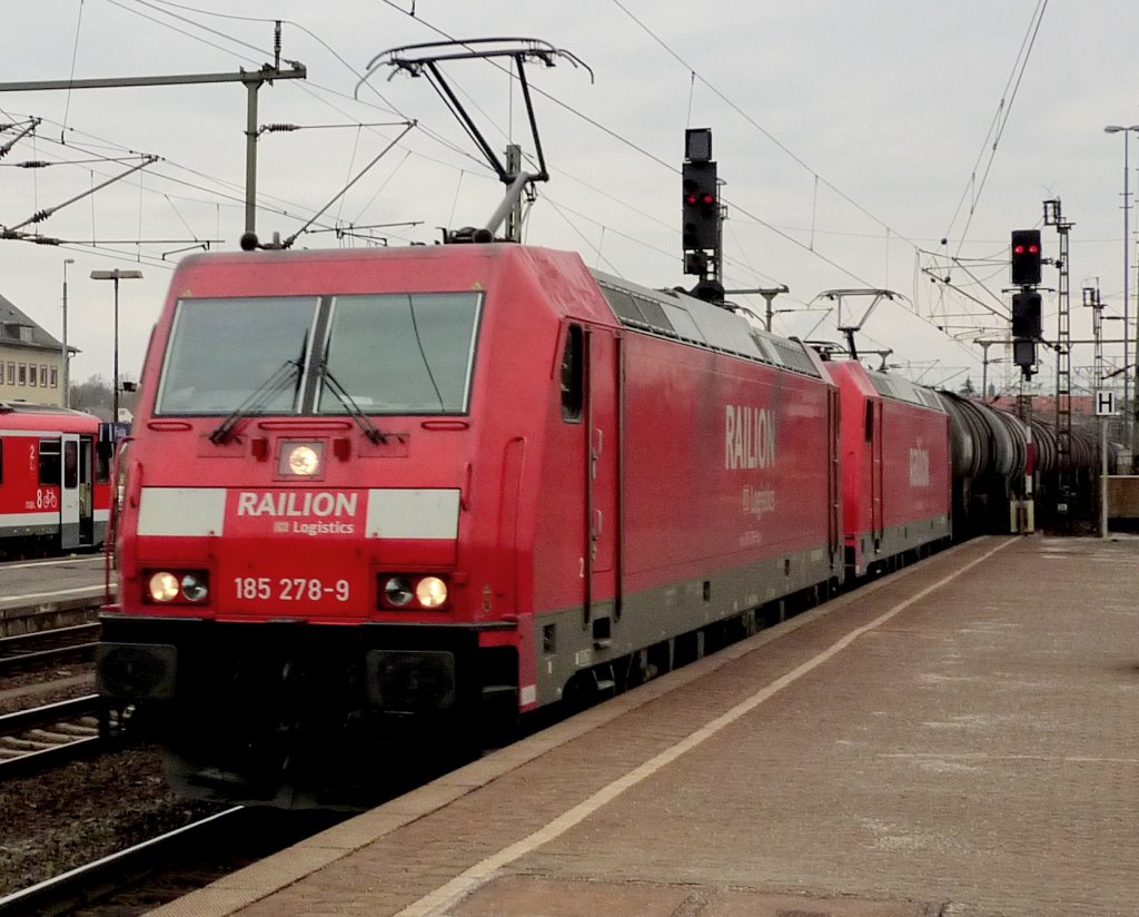 185 278-9 und eine weitere 185er am 22.03.10 in Fulda