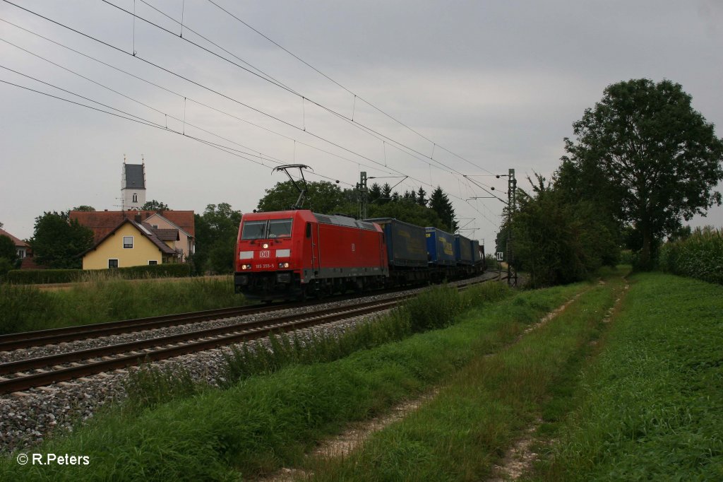 185 355-5 mit LKW-Walter bei Moosham. 03.08.11