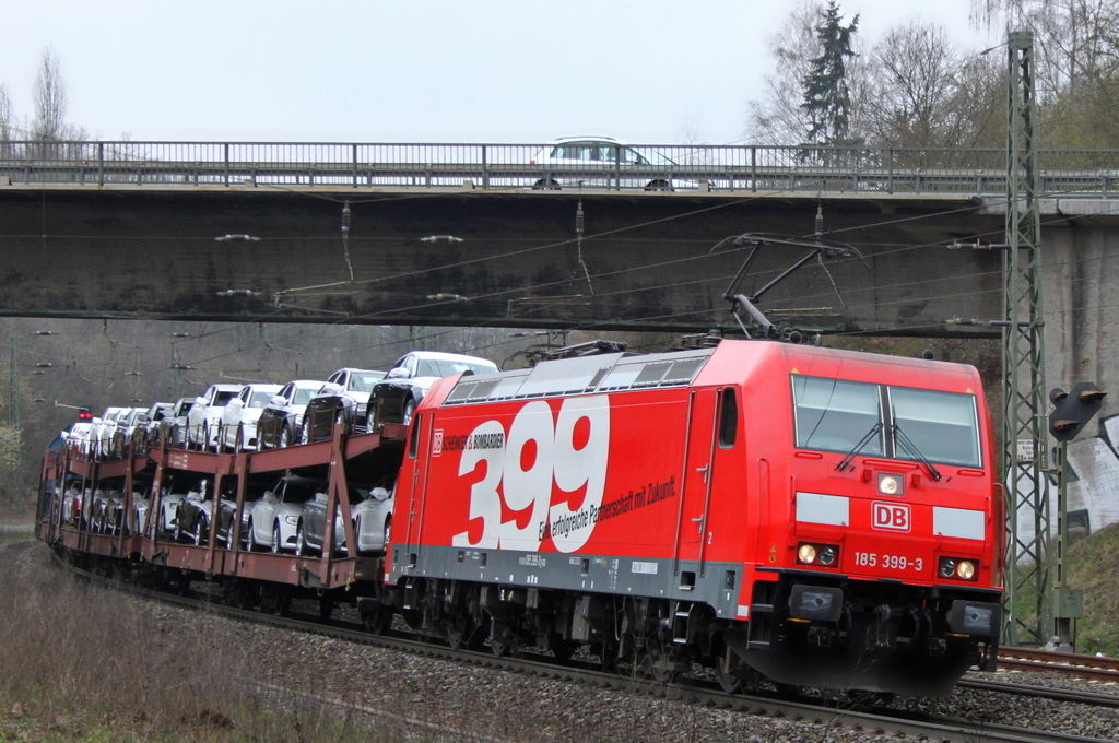 185 399 mit Gterzug am 05.04.12 bei Fulda