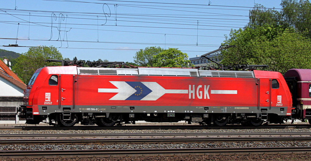 185 584 der HGK mit Sonderzug am 17.05.12 in Fulda