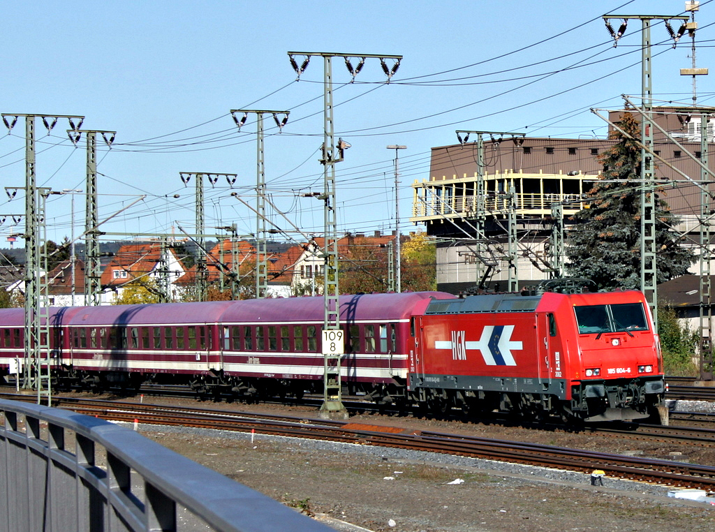 185 604-6 mit Sonderzug am 16.10.11 in Fulda