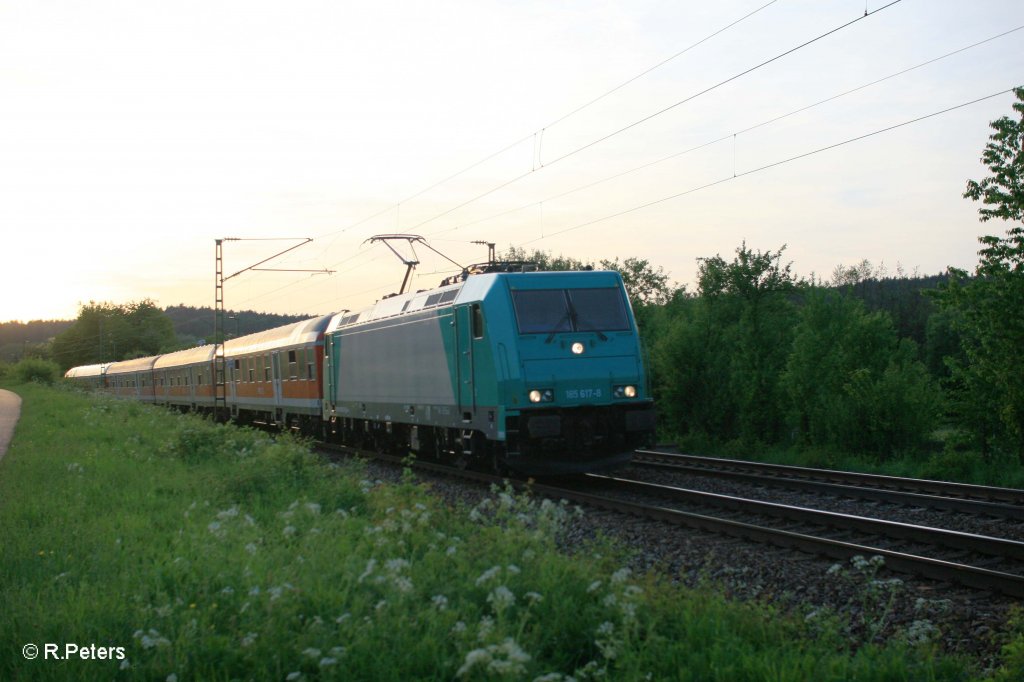 185 617-8 mit S3 39370 nach Neumarkt(Oberpfalz) bei Plling. 13.05.11