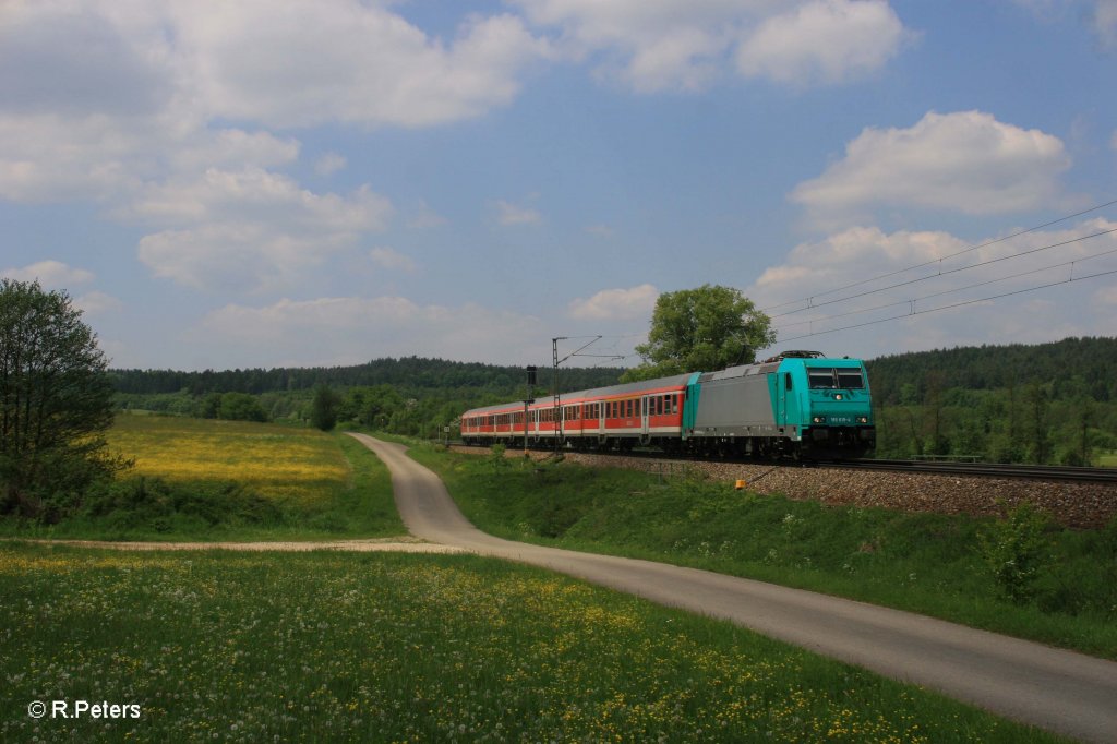 185 619-4 mit S3 39339 Neumarkt(Oberpfalz) bei Plling. 13.05.11