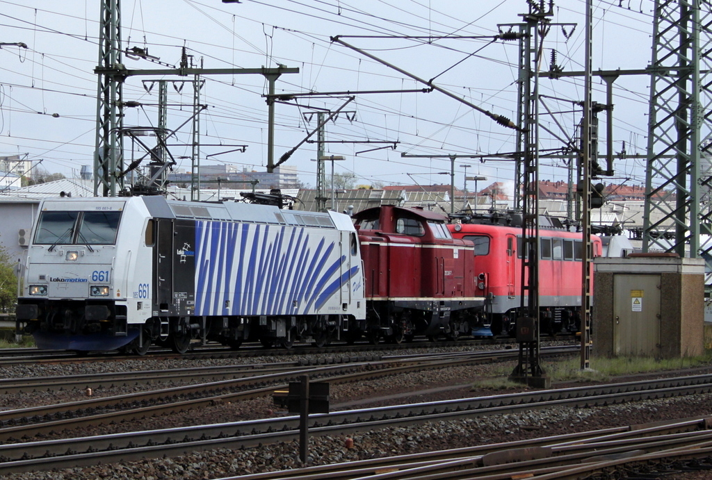 185 661, 212 249,139 555 und 186 282 am 23.04.12 in Fulda