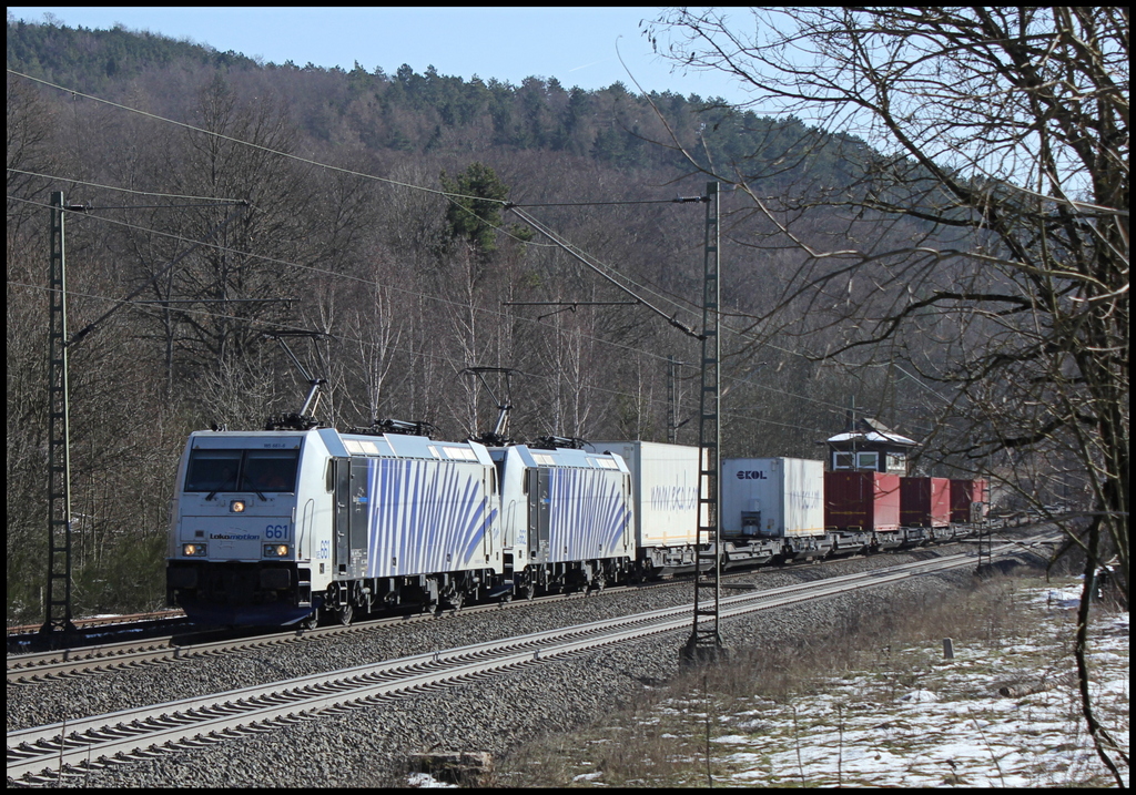 185 661 und 662 mit KT	43216	Trieste Campo Marzio - Ludwigshafen BASF Ubf am 02.03.13 in Vollmerz