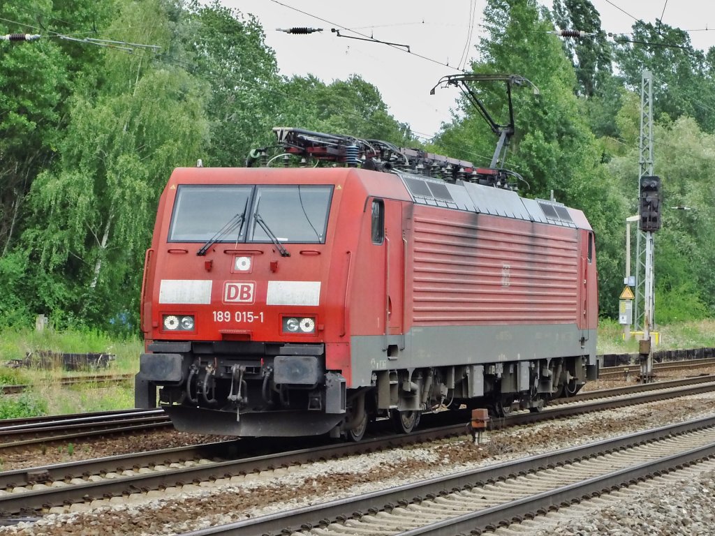 189 015 in Leipzig-Thekla, 03.08.2013.