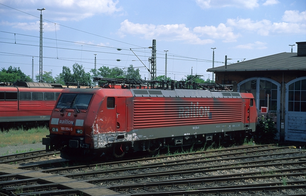 189 054 im Bh Nrnberg Rbf, 03.06.08