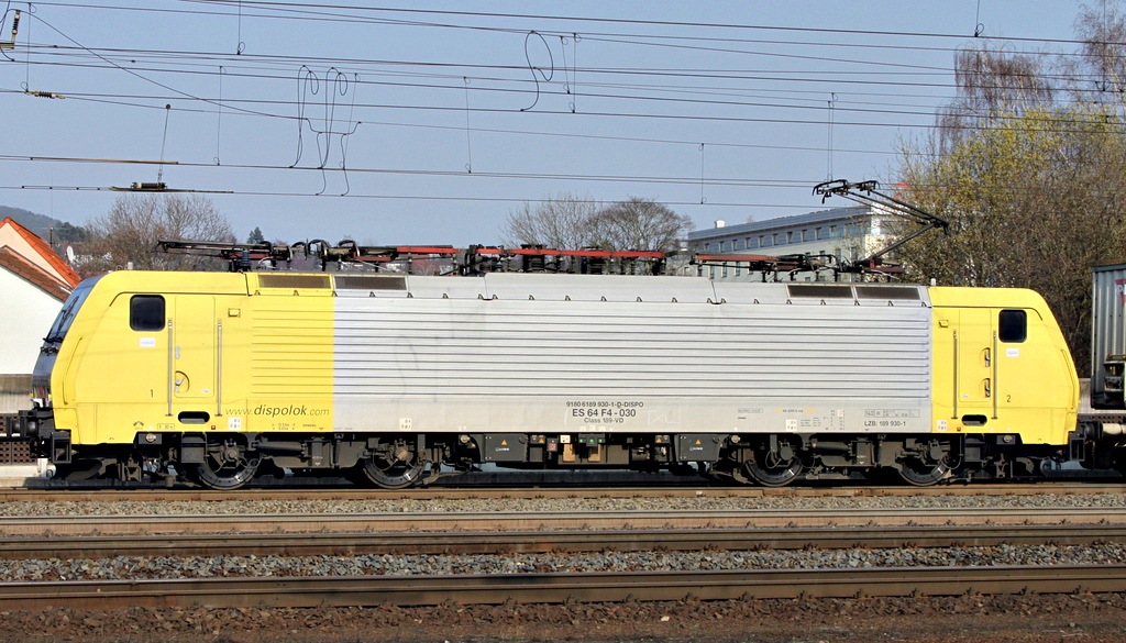 189 930 von TX mit Gterzug am 21.03.12 in Fulda