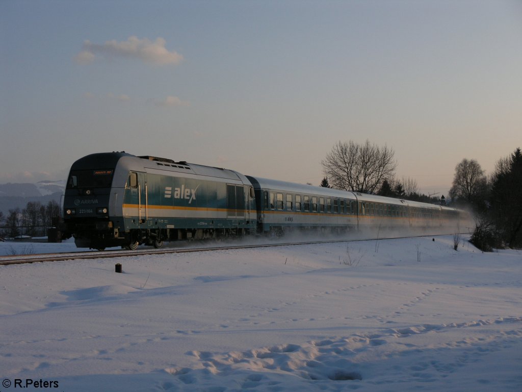 223 064 erreicht gleich Kempten mit einem Alex nach Mnchen. 20.02.10