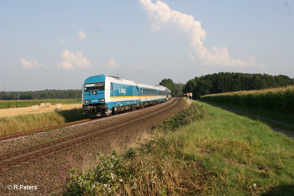 223 068 mit ALX84110 nach Hof bei Oberteich. 23.08.11