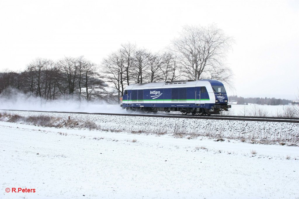 223 152 als Lz bei Lengenfeld auf den Weg nach Weiden zur Firma Hauer um Kesselwagen ab zu holen. 13.01.12