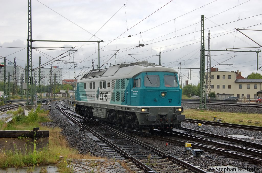 232 002-8 von der Hafen Halle GmbH/CTHS Container Terminals Halle Saale beim rangieren am Haller(Saale) Hbf. 21.06.2011