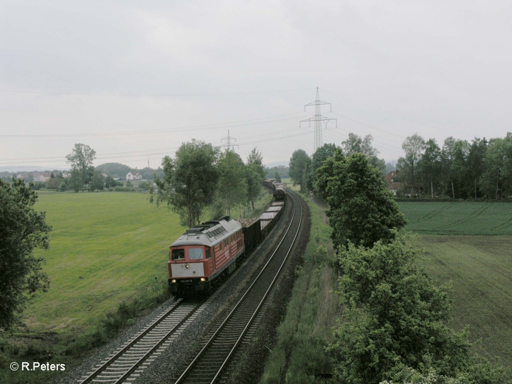 232 241-0 mit einem Umleitergterzug bei Richt. 26.05.10