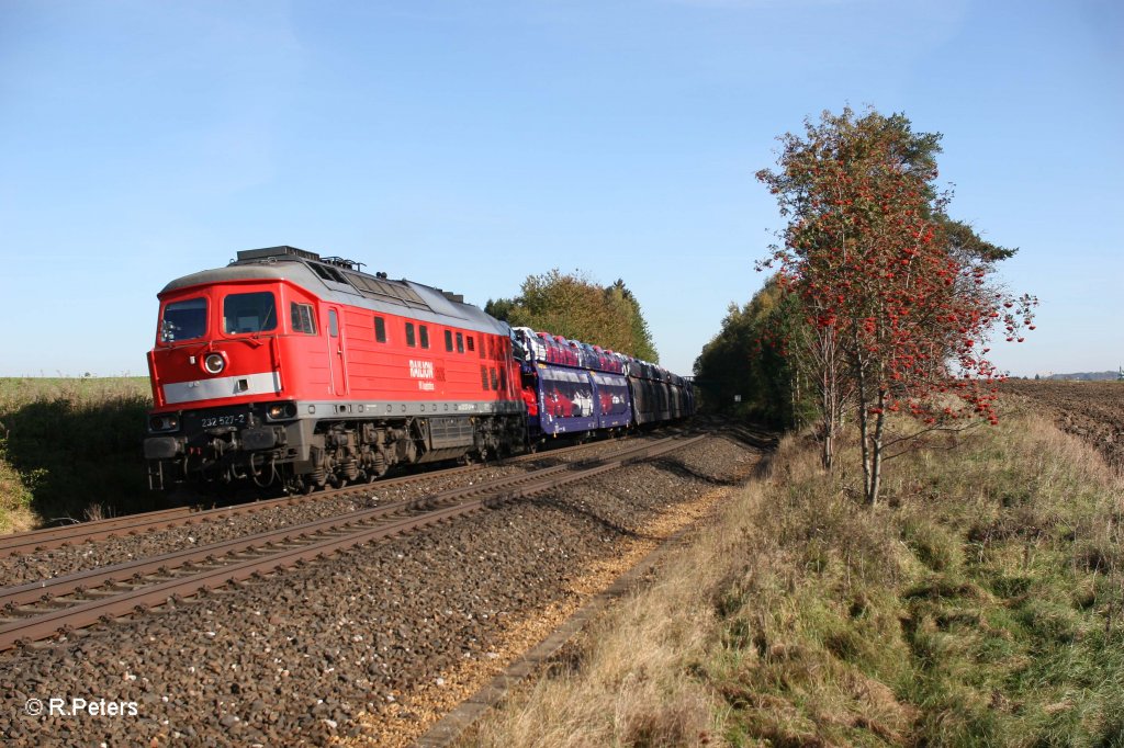 232 527-2 mit dem 47290 aus Tschechien nach Nrnberg bei Waldershof. 16.10.11