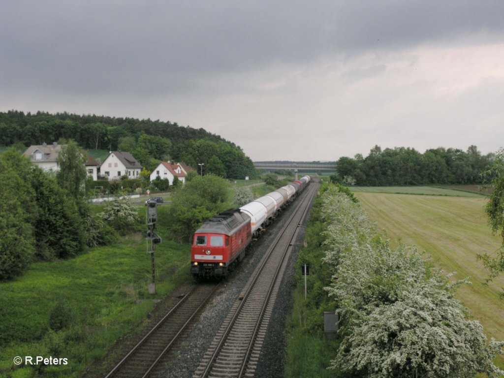 232 589-2 zieht bei Richt ein Umleiter Gterzug. 26.05.10