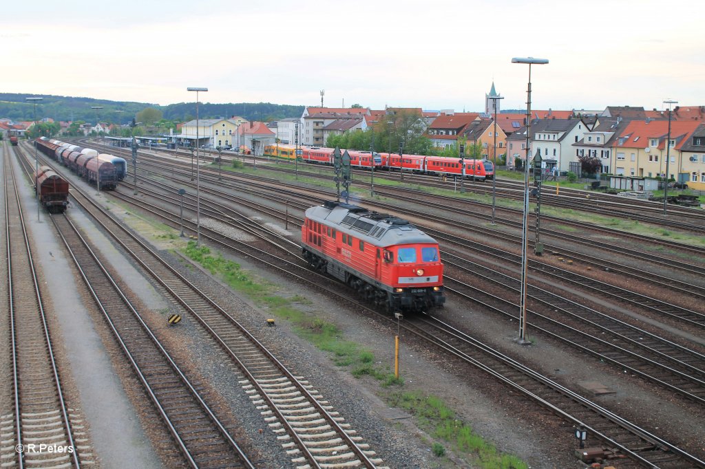 232 609-8 beim Umsetzen in Schwandorf. 09.05.13