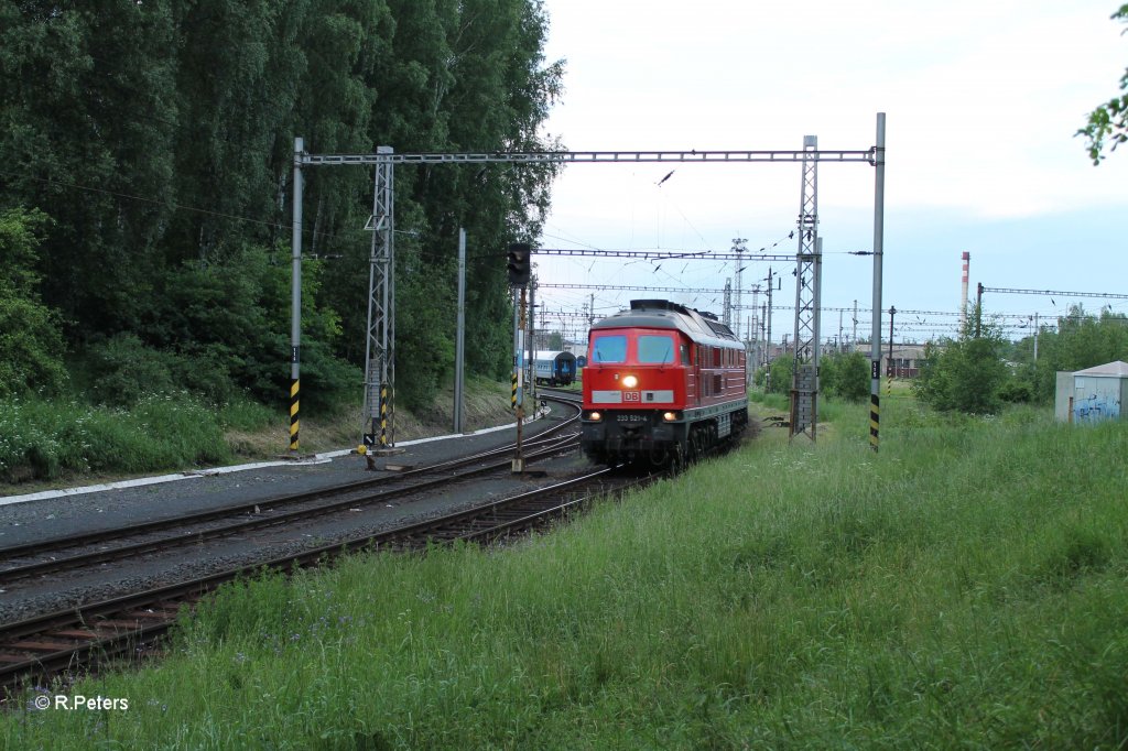 233 521-4 verlsst Cheb nach Deutschland. 14.06.13