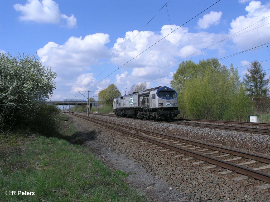 250 006-4 solo bei Borsdorf. 16.04.11