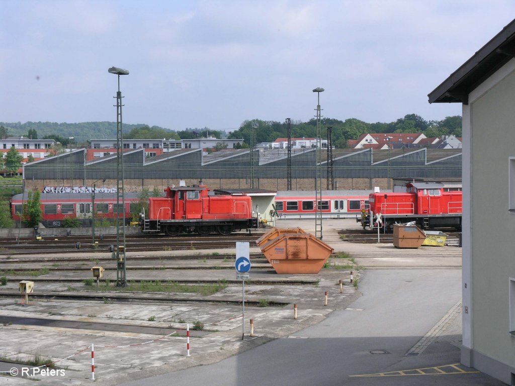 362 400-4 steht im BW Regensburg abgestellt. 09.05.09