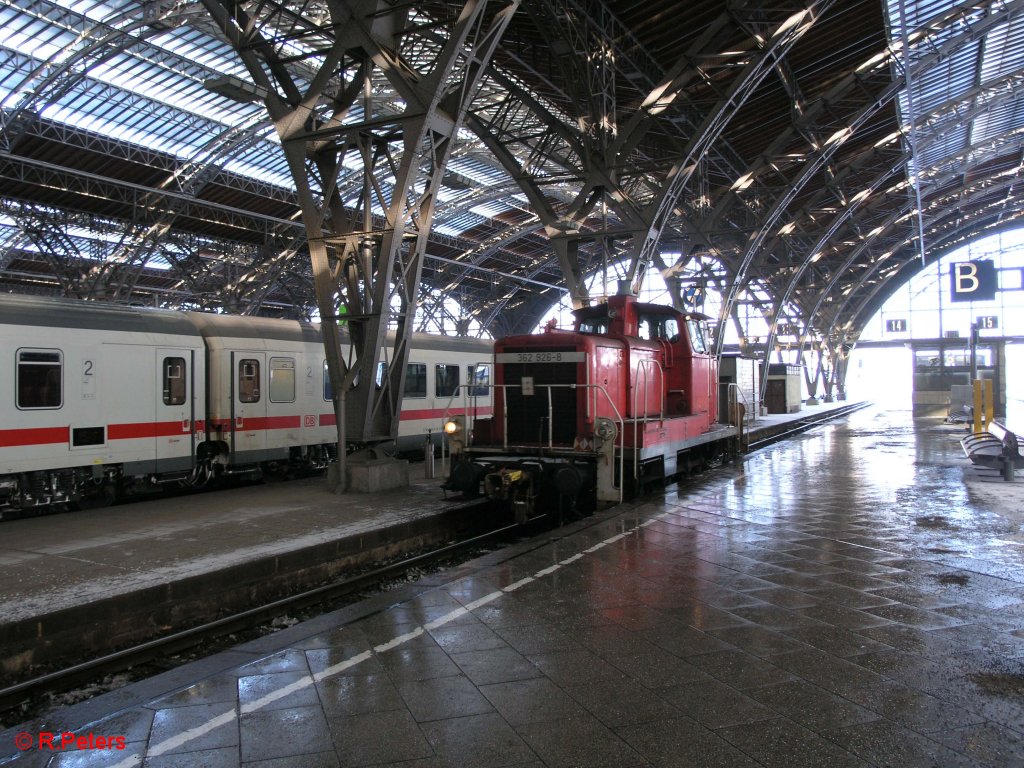 363 926-8 beim rangieren im Leipzig HBF. 21.12.09