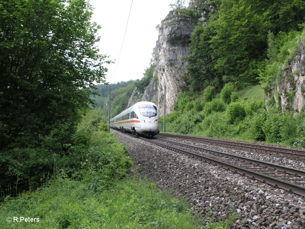 411 032-6 „Wittenberge“ als ICE 23 Dortmund – Wien Umleiter ICE bei matting. 29.05.10

