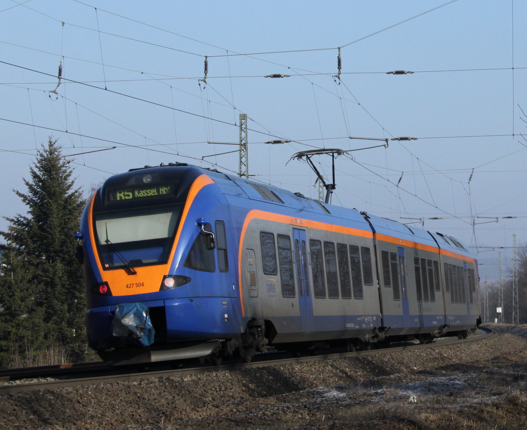 427 004 als CAN nach Kassel am 30.01.11 bei Fulda